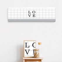 벽걸이형 원룸형 에어컨커버/LG휘센 무풍 에어콘커버, 벽걸이형 원룸형 에어컨커버/백곰자리
