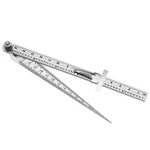 틈새게이지 스틸자 1-15mm 고정밀 피트 균열 단차, 원추형 자(두꺼워짐) + 단단한 자