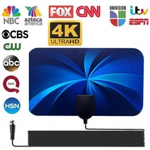 tv안테나 tv안테나선 uhd 라디오 지상파 안테나 글로벌 디지털 TV용 4K TV 1080P DVB-T2 50 마일 HD 부스터 RV 실외 자동차 실내 스마트 신호 수신기, [01] Digital TV antenna