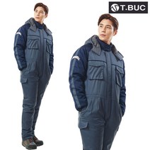티뷰크 겨울 스즈끼복 TB-761 그레이 M~4XL 정비복 오토바이 방한복 동계 작업복 스즈끼 복 정전기방지