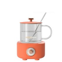 약탕기 차탕기 중탕기 홍삼만들기 400ml 전기 주전자 분할 건강 보존 냄비 미니 스튜 컵 삶은 물 난방 사무, 02 orange_01 EU