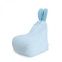빈백 1인용쇼파 공장 직매 아기 토끼 패브릭 소파 남아 여아 거실 침실, 청색 철자_토끼M이미무음 EPP