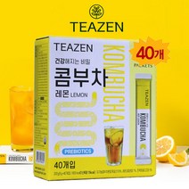 보이차증정 + 코스트코 티젠 콤부차 레몬 5gx40개 꼼부차 유산균 발효 음료