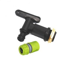 물탱크피팅 3/4 인치 IBC 탱크 탭 어댑터 용 수도꼭지 물 정원 급수 호스 커넥터 교체 밸브 피팅 부품, 07 07