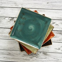 STEELITE 영국 스틸라이트 크래프트 정사각접시 1p, 블루