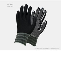 아이엠아이 실리콘 반코팅 목장갑, 블랙, 20세트