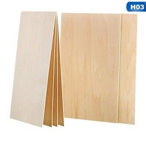 합판 제작 얇은 나무 재단 목재 가공 코팅 구입 발사 시트 집 선박 공예 모델 장난감, 450x300x2mm