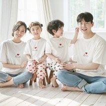 사랑팡팡 반팔 패밀리 21B05/패밀리룩 가족사진의상
