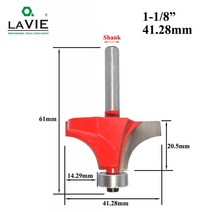 트리머비트 LAVIE-소형 코너 라운드 라우터 비트 6mm 1/4 1 개 목재 테두리 목공 밀 클래식 커터 MC01035, [09] 41.28mm, [01] 6mm Shank