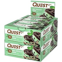 퀘스트뉴트리션 프로틴 바 60g, 민트 초콜릿 청크(Mint Chocolate Chunk), 24개입