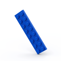 LEGO 레고 3034 2x8 베이직 블럭 부품 파트 브릭 세트, 블루40개