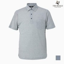 트레몰로 남성 린넨 혼방 애리형 티셔츠 TRBASWY2361
