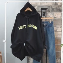 상상그이상 여성용 국내제작 기모 웨스트 버지니아 후드 티셔츠 빅사이즈 기모안감 부담없이 입기 좋은 따뜻한 어디든 잘 어울리는 가성비 좋은 꾸안꾸 가벼운 롱티셔츠 후드티