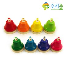 유치원 학교 레인보우 핸드벨 터치벨 교구 종소리 어린이집 종