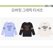 인디고키즈 동아강북점 면100% 22가을 아동티셔츠 주니어티셔츠 라운드티셔츠 오버핏 그래픽 티셔츠 IKLA228S1