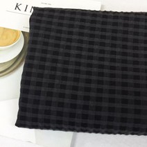 원단킹 대폭 워싱이중거즈 블랙 체크_469(3907391)