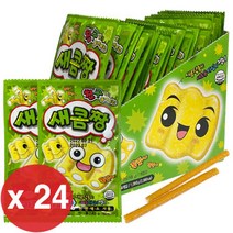 새콤짱 사과맛 45g x 24개(1박스)마이쮸/첵스/하리보, 새콤짱 사과맛 45g x 24개(1박스