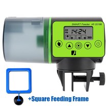 거북이키우기 스마트 LED 디지털 알람 시계 테이블 전자 USB 데스크탑 프로젝션 일어나, 02 Feeder with Square