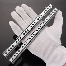마이크로 서랍 슬라이드 볼 가이드 두 섹션 17mm 와이드 스틸 접이식 서랍 스틸 볼 레일 가구 하드웨어 피팅 1 쌍, 214MM-9inch