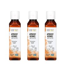 Aura Cacia 살구씨 오일 애프리콧 118ml x3팩