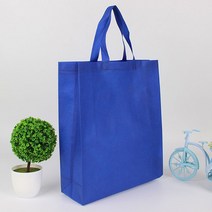 에클리츠 단색 부직포 가방 쇼핑백 (소) 학원가방, 1개입, 블루