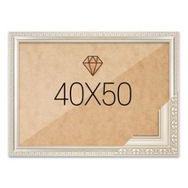 보석십자수 패브릭형 액자 40x50 고급형 댄디실버 (아크릴 보호필름-스티커판 포함), 단품