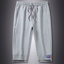 남성 여름 7부 밴딩 반바지 트레이닝복 팬츠 WI136PN