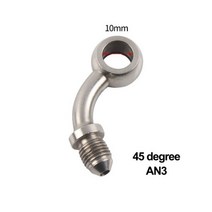 AN3 오토바이 모터 자전거 유압 브레이크 오일 호스 라인 밴조 피팅 m10x1 스테인레스 스틸 10mm, 14 BJ13B