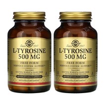[1+1] Solgar 솔가 L 엘 티로신 500 mg 100정 타이로신 L tyrosine 솔땡 고약사 약들약 베지캡슐 2개