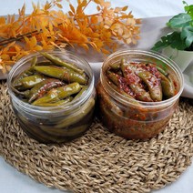 국산 유기농 밥반찬 수제 고추장아찌 400g, 양념고추장아찌400g