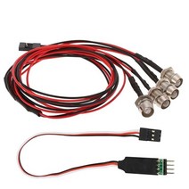 복합판넬 인테리어루바 4LED 라이트 키트 2 화이트 레드 CH3 램프 컨트롤 패널 1/10 1/8 축 SCX10 Traxxas, 01 As shown