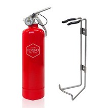 NEW 뉴 피레보 FIREVO 디자인 소화기 벌크와 스텐벽부거치대 / ABC 분말 예쁜 실용적 선물용 가정용, NEW 우버레드 벌크+벽부스텐거치대