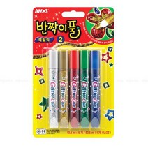아모스 5색 메탈릭 반짝이풀 2번. 반짝이펜 반짝이풀, 없음
