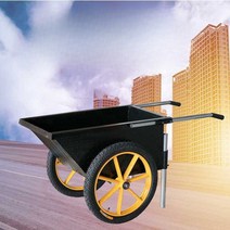 농업용카트 작업장 공사장구루마 카트 적재, 소형(블랙)