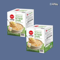 햇반 소프트밀 닭가슴살 곤약죽 180g x8개, 8개