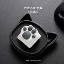 ZOMO 공식 정품 오리지널 디자인 고양이발 키캡 기계식 키보드 ABS 실리콘 메탈, 기본, ABS 화이트 그레이