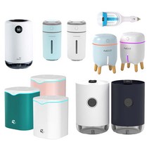 이지넷유비쿼터스 탁상용 USB 미니 생활가습기 모음 무드등 통세척 가능 가정용 사무실용 USB/스틱가습기, 2-2 워터캡슐 미니가습기 화이트