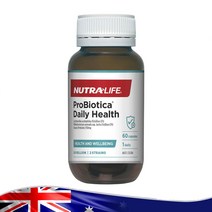 누트라라이프 하루 1정 200억 유산균 영양제 프로바이오티카 데일리 헬스 Nutra Life Probiotica Daily Health 60 Capsules, 60 캡슐, 1병가