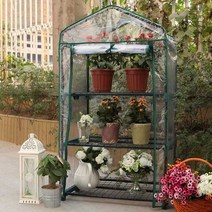 조립식 미니비닐하우스 소형 농막설치 창고, 2단 투명