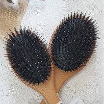연예인빗 돼지털 돈모 우드브러쉬, 1개