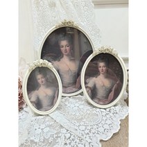 엔틱 크림 로즈 액자 장미 포토 프레임 장식 인테리어 소품 디자인 아이디어 상품