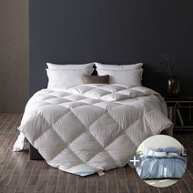 [소프라움] 스칸젠 헝가리80 60수 사계절 구스이불+사르르 이불베개커버세트 퀸, 색상:사르르세트 / 사이즈:그레이퀸세트