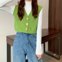 데일리 니트베스트 니트조끼