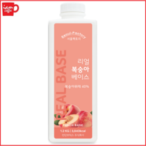 서울팩토리 리얼 복숭아 베이스 1.2kg /복숭아 스무디/복숭아 에이드/탄산/에이드/스무디/복숭아잼/복숭아 a34
