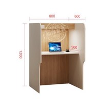 스터디카페책상 책상 독서실 스터디카페 1인 스터디 카페 칸막이허난 정저우 룸 테이블 파티션 의자 폐쇄 대학 입학 시험 교육 수업 몰입 형, 캐비닛이 없는 짧은 섹션 0.8L0.6W1.2-e