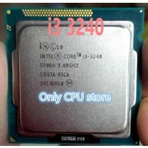 인텔 I33240 i3 3240 CPU 34 GHz 3M LGA1155 55W 데스크탑 코어 SR0RH CPU 작동 100