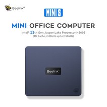포토샵용캐드용컴퓨터 미니PC 데스크탑 본체, CHINA, Intel Celeron N5095 + EU, 16GB 512GB