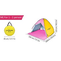 거실형텐트 5인용 그늘막 자동 대형 낚시 감성 텐트 인스턴트 팝업 휴대용 비치 경량 야외 uv 보호 캠핑 카바나 태양 보호소 2021, 협력사, 16 Curtain Yellow M