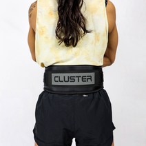 클러스터 파워리프팅 크로스핏 헬스벨트 역도중량스쿼트 허리보호용, 블랙, S