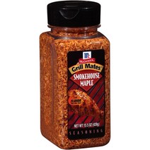 McCormick Grill Mates Smokehouse Maple Seasoning 그릴메이트 스모크하우스 메이플 시즈닝 15.5 oz (439g)